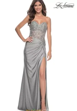 Wedding Guest|Military Ball^La Femme 32301 Silver