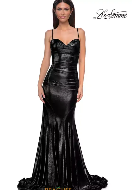 Fitted|Long Dresses^La Femme 32897