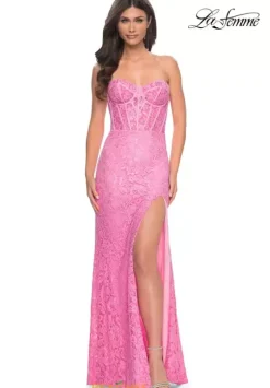 Fitted|Long Dresses^La Femme 32298