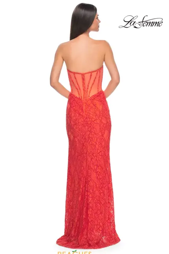 Fitted|Long Dresses^La Femme 32298