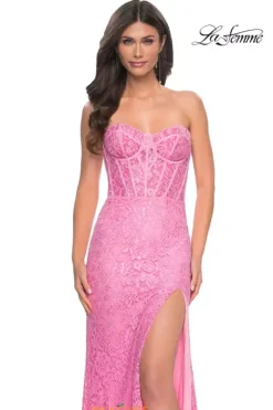 Fitted|Long Dresses^La Femme 32298