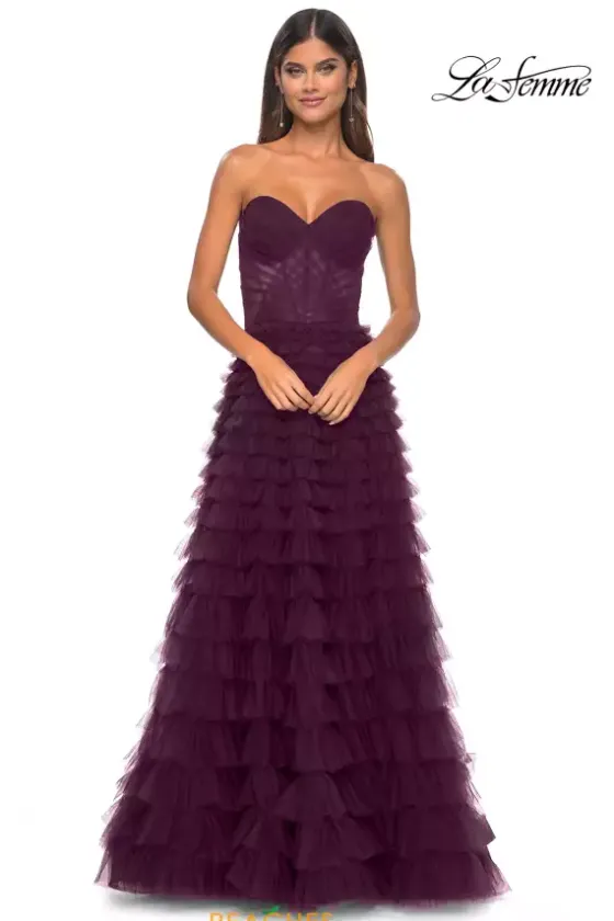 Long Dresses|Plus Sized Dresses^La Femme 32283