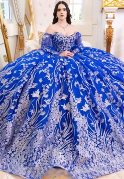 Quince Dresses With Sleeves|Sweet Sixteen^LizLuo Quinceanera 80029