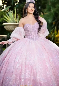 Quince Dresses With Sleeves|Plus Sized Quince Dresses^LizLuo Quinceanera 26084