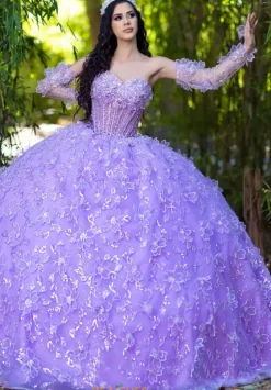 Quince Dresses With Sleeves|Plus Sized Quince Dresses^LizLuo Quinceanera 26085