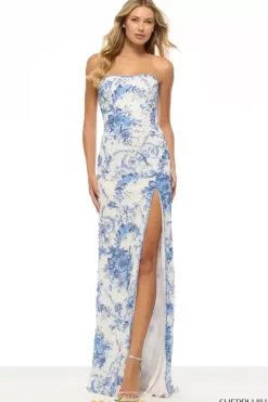 Long Dresses|Plus Sized Dresses^Sherri Hill Long Train Strapless Neckline Dress 57254