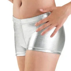 Accessories^ Metallic Booty Shorts for Short Dresses