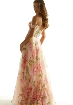 A Line|Plus Size^Morilee 49085 Black/Rose