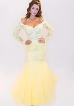 Long Sleeve Prom Dresses|Mermaid^Morilee 43060