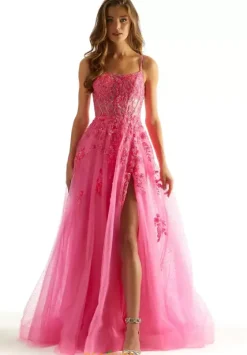 Long Dresses|Plus Sized Dresses^Morilee 49023 Neon Pink