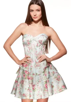 Bat Mitzvah|8Th Grade Dance^Alyce Off The Shoulder Satin Short Dress 30037