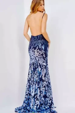 Fitted|Long Dresses^Jovani Open Back Fitted Long Dress 09749