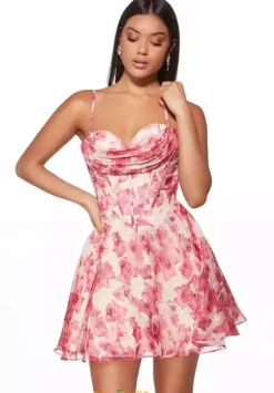 Bat Mitzvah|8Th Grade Dance^Alyce Organza Short A Line Dress 30033 Magnolia