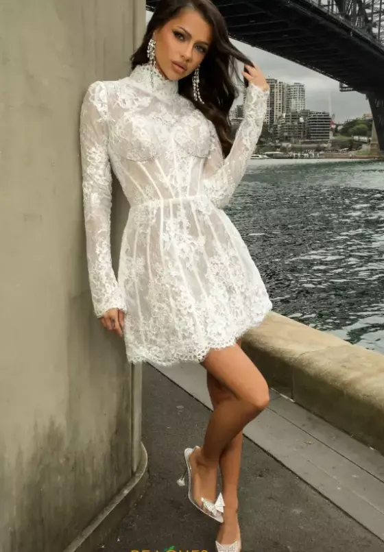 Long Sleeve Hc Dresses|Short Homecoming Dresses^Portia and Scarlett PS24424