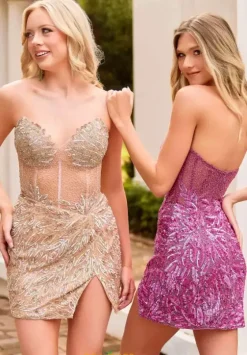 Short Homecoming Dresses|Wedding Guest^Primavera 4241