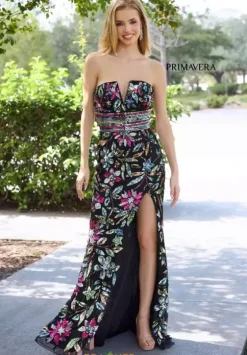 Fitted|Plus Size^Primavera 4372 Black Multi