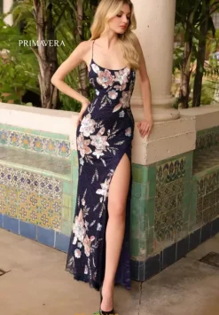 Fitted|Long Dresses^Primavera 3914 Midnight