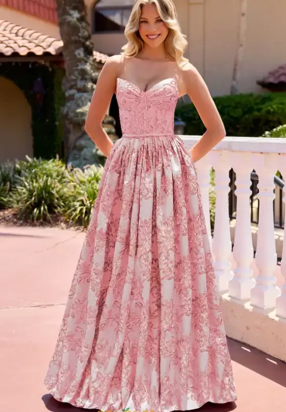 Sweet Sixteen|Plus Sized Dresses^Primavera 4566 Coral