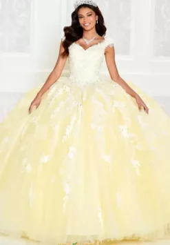 Plus Sized Quince Dresses|Sweet Sixteen^Princesa Quinceanera PR12270 Light Yellow