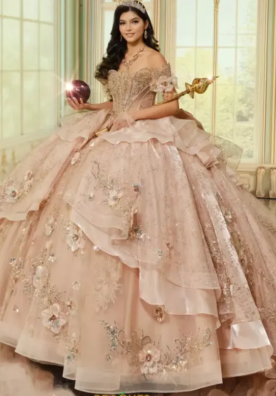 Plus Sized Quince Dresses|Sweet Sixteen^Princesa Quinceanera PR70106 Rose Quartz