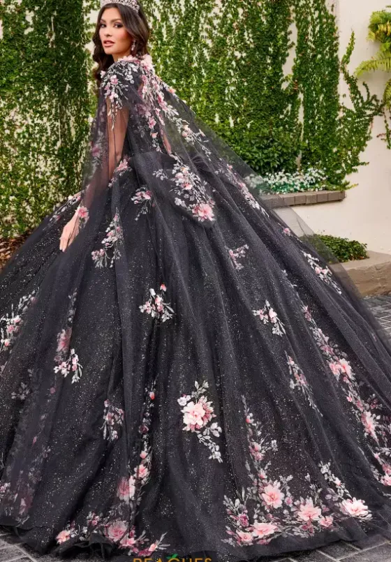 Sweet Sixteen^Rachel Allan Quince QS3132 Cape Only. Dress sold seperately.