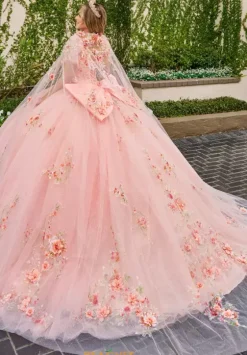 Sweet Sixteen^Rachel Allan Quince QS3132 Cape Only. Dress sold seperately.