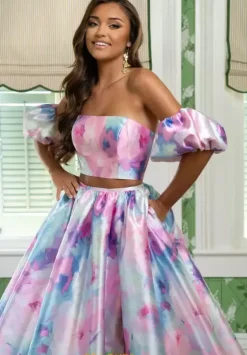 Long Dresses|Sweet Sixteen^Rachel Allan 70921 Pink Multi