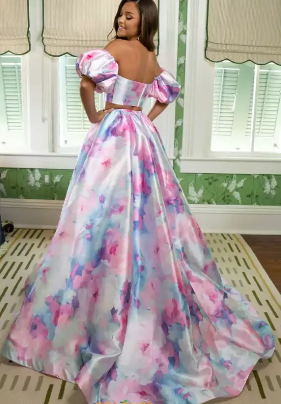 Long Dresses|Sweet Sixteen^Rachel Allan 70921 Pink Multi