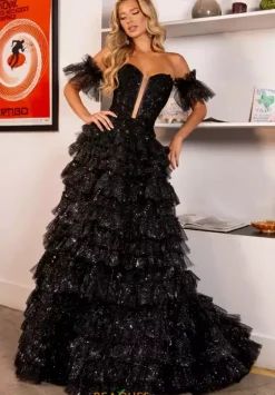 Ball Gowns|A Line^Rachel Allan 70675 Black