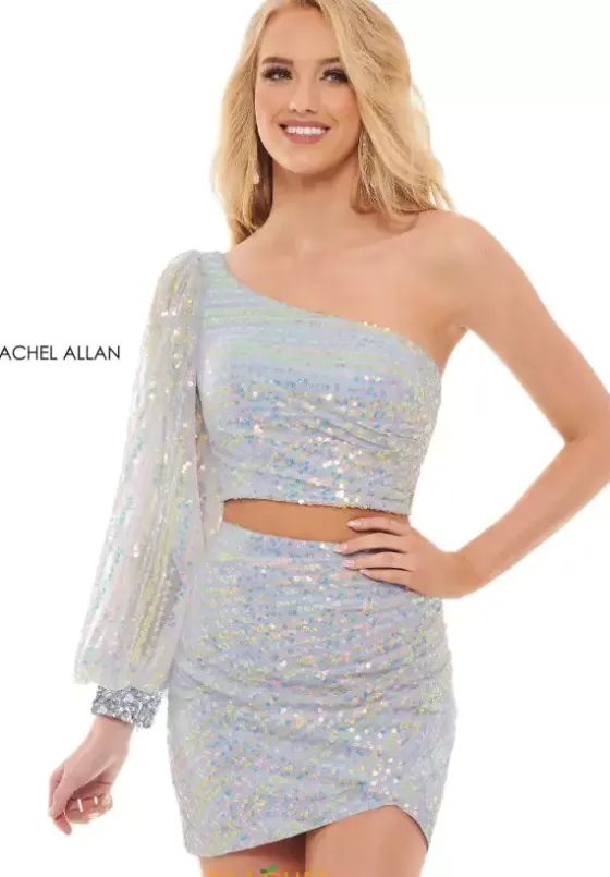 Short Homecoming Dresses|Long Sleeve Hc Dresses^Rachel Allan 40174 Powder Blue