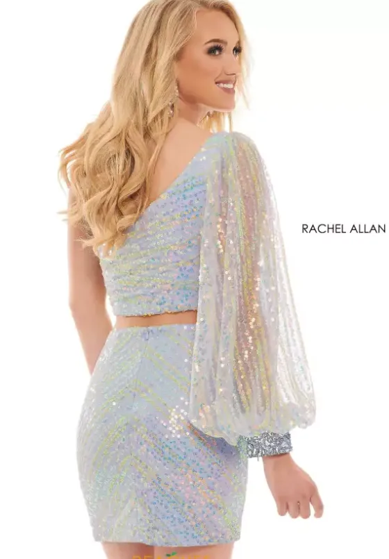 Short Homecoming Dresses|Long Sleeve Hc Dresses^Rachel Allan 40174 Powder Blue