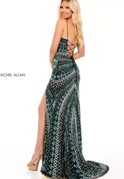 Long Homecoming Dresses|Sexy^Rachel Allan 70183 Black Multi