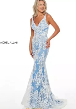Fitted|Long Dresses^Rachel Allan 70277