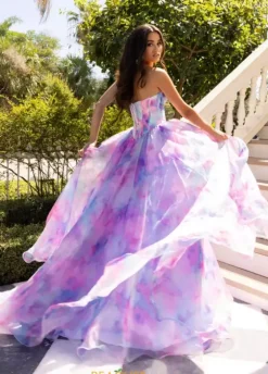 Long Dresses|Sweet Sixteen^Rachel Allan 71069 Pink Multi