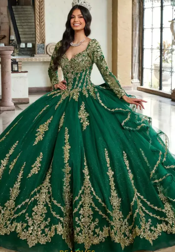 Sweet Sixteen|Quince Dresses With Sleeves^Rachel Allan Quince RQ1137