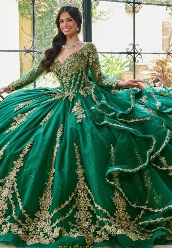 Sweet Sixteen|Quince Dresses With Sleeves^Rachel Allan Quince RQ1137