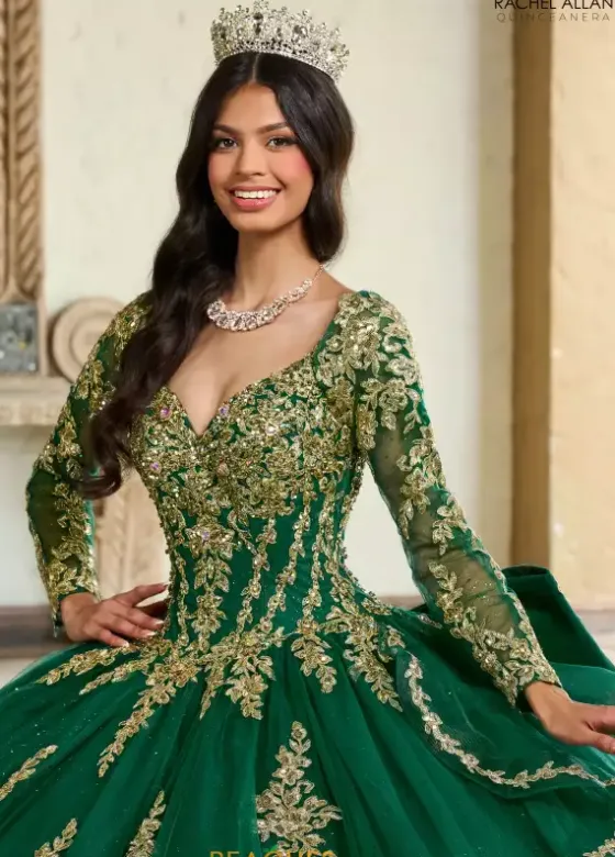 Sweet Sixteen|Quince Dresses With Sleeves^Rachel Allan Quince RQ1137