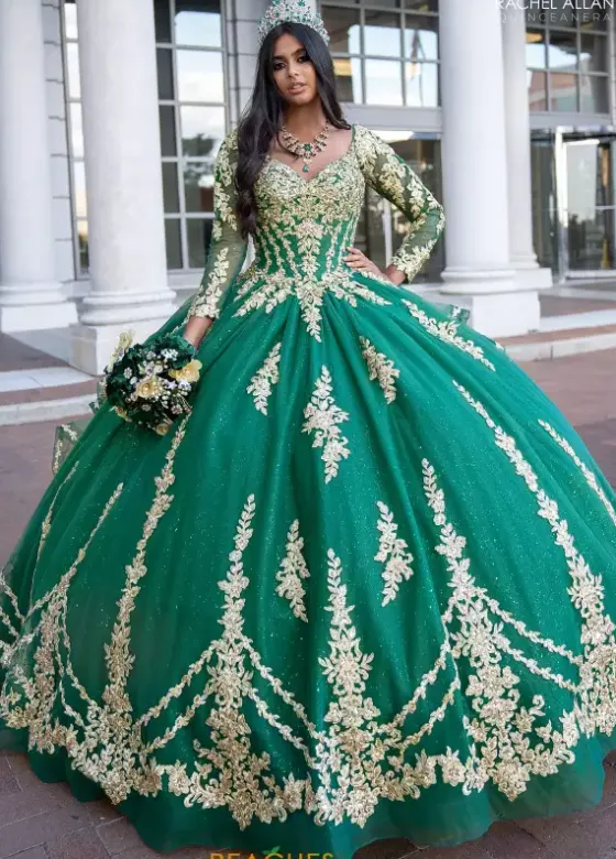 Sweet Sixteen|Quince Dresses With Sleeves^Rachel Allan Quince RQ1137