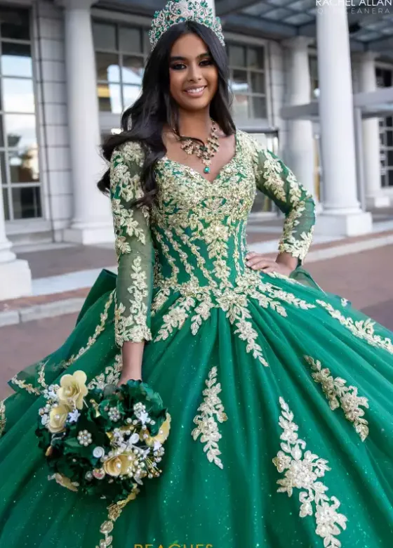 Sweet Sixteen|Quince Dresses With Sleeves^Rachel Allan Quince RQ1137