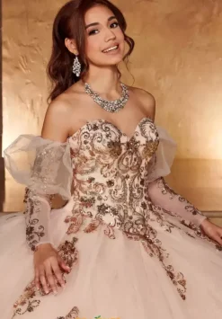 Quince Dresses With Sleeves|Plus Sized Quince Dresses^Rachel Allan Quince RQ3102