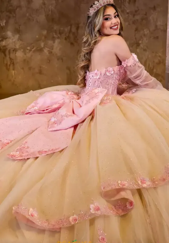 Quince Dresses With Sleeves|Plus Sized Quince Dresses^Rachel Allan Quince RQ2196