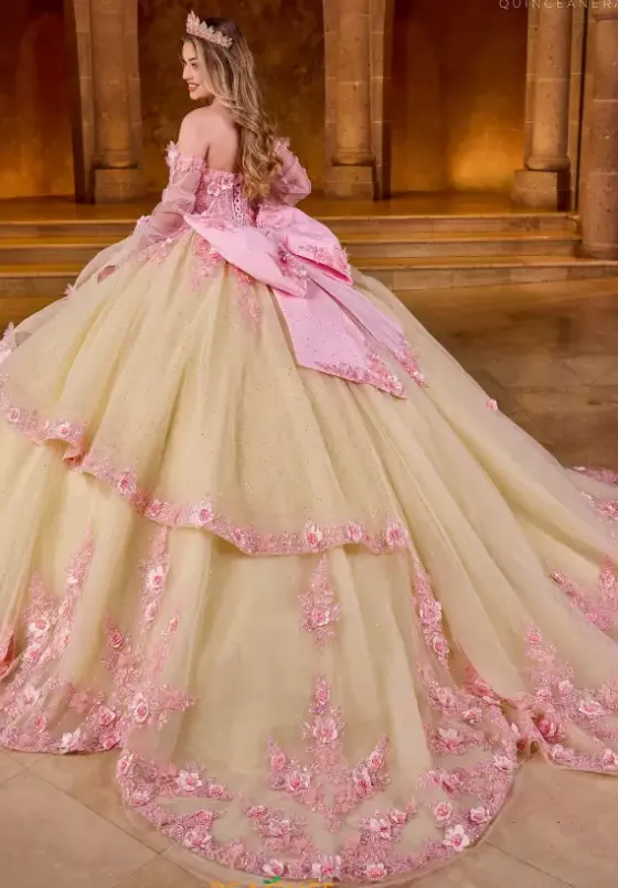 Quince Dresses With Sleeves|Plus Sized Quince Dresses^Rachel Allan Quince RQ2196