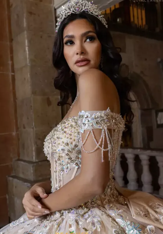 Sweet Sixteen|Quince Dresses With Sleeves^Rachel Allan Quince RQ1165