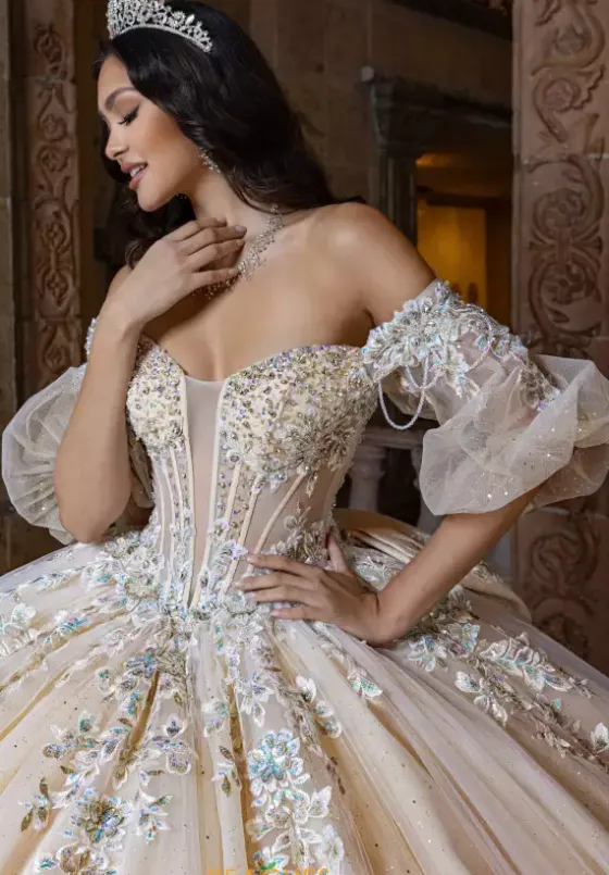 Sweet Sixteen|Quince Dresses With Sleeves^Rachel Allan Quince RQ1165