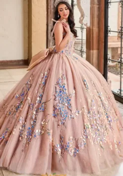 Plus Sized Quince Dresses|Sweet Sixteen^Rachel Allan Quince RQ2203 Latte