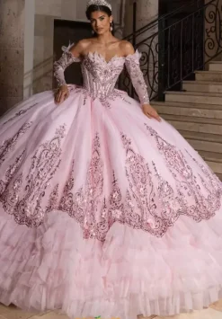 Sweet Sixteen|Quince Dresses With Sleeves^Rachel Allan Quince RQ2243