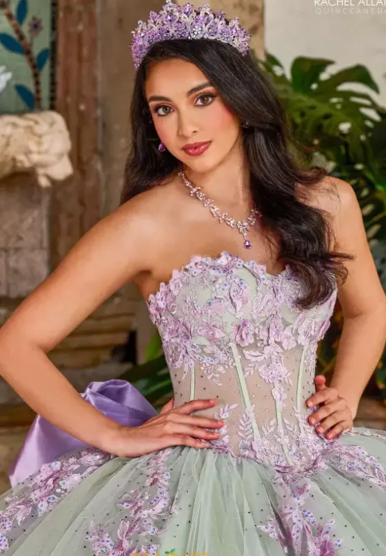 Quince Dresses With Sleeves|Plus Sized Quince Dresses^Rachel Allan Quince RQ1140