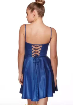 Bat Mitzvah|8Th Grade Dance^Alyce Satin A Line Short Dress 30062