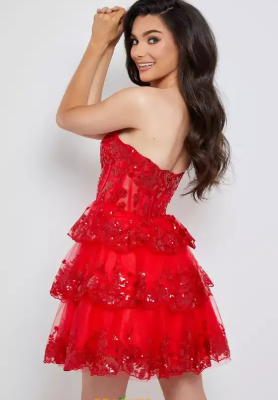 Wedding Guest|Sweet Sixteen^Jasz Couture Sequins A Line Tulle Dress 1625