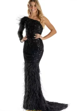 Long Sleeve Prom Dresses|Long Dresses^Sherri Hill 54982 Ivory